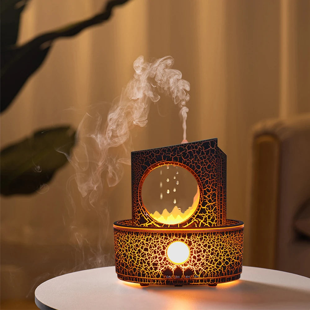2024 New Design Aromatherapy Essential Oil Diffuser 250ML Home Air Diffuser Raindrop Humidifier Suitable for Home Christmas Gift