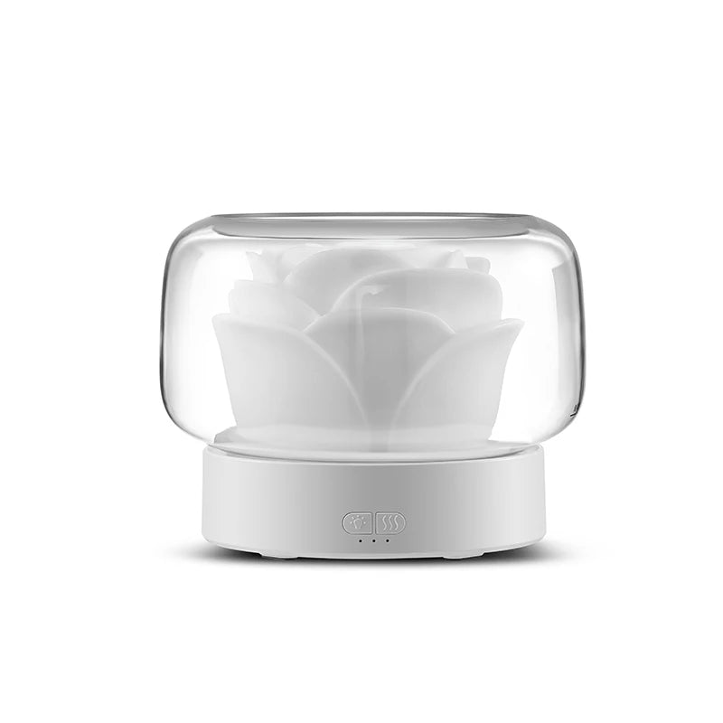 400Ml Flower Aroma Diffuser Electric Mist Maker Aromatherapy Essential Oil Air Humidifier for Holidays Gift