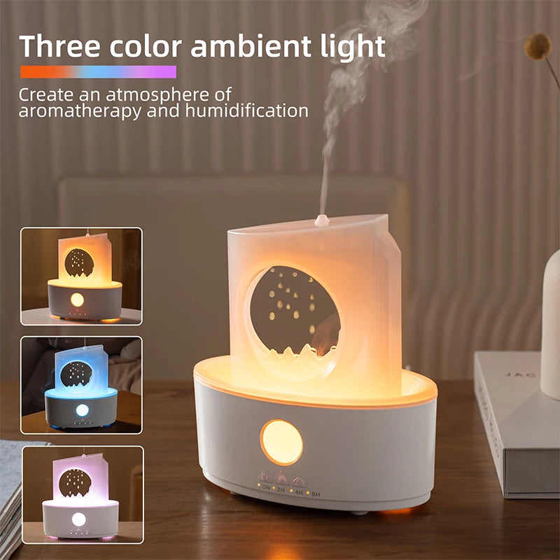 2024 New Design Aromatherapy Essential Oil Diffuser 250ML Home Air Diffuser Raindrop Humidifier Suitable for Home Christmas Gift