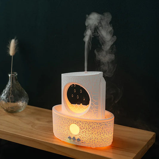 2024 New Design Aromatherapy Essential Oil Diffuser 250ML Home Air Diffuser Raindrop Humidifier Suitable for Home Christmas Gift